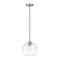 Z-Lite Harmony 1 Light Pendant, Brushed Nickel & Clear 486P10-BN - alternate 6